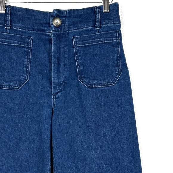 NEW Maeve by Anthropologie Colette Cropped Wide-Leg jeans size 28 petite - Picture 3 of 7